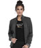 Photograph of Katie Duke iFlex Women Zip Front Knit Jacket Gray CKK361-PWT