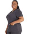 Photograph of Dickies Dickies Balance V-Neck Top With Rib Knit Panels in Pewter