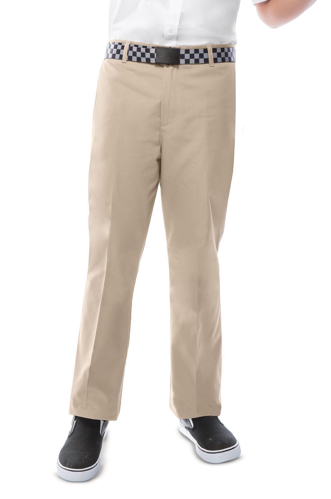 Classroom Uniforms Boys Flat Front Double Knee Adjustable Waist Pant 50362S