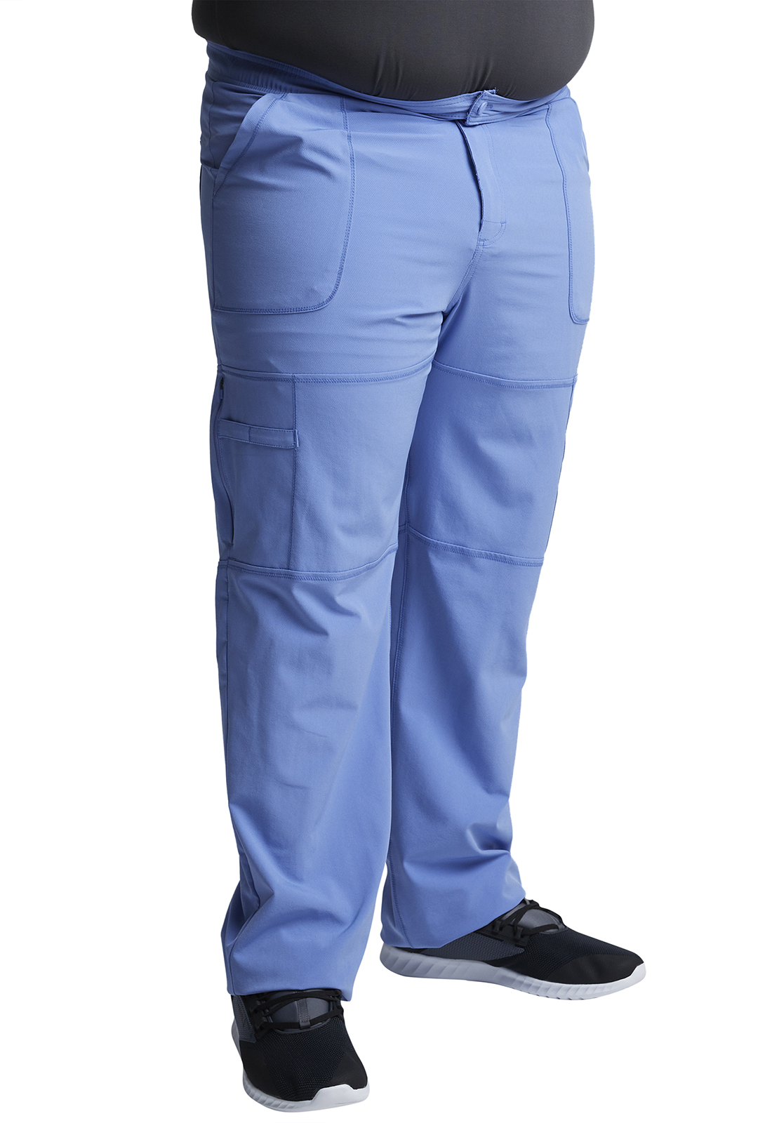 light blue cargo trousers