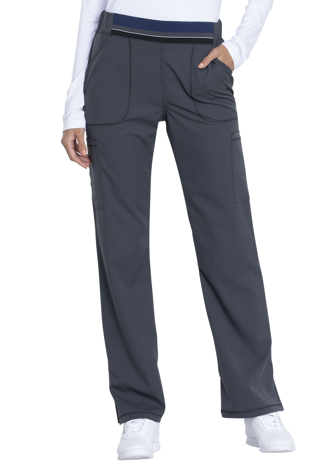 Details about   Black Dickies Scrubs Dynamix Mid Rise Flare Leg Pull On Pants DK115 BLK