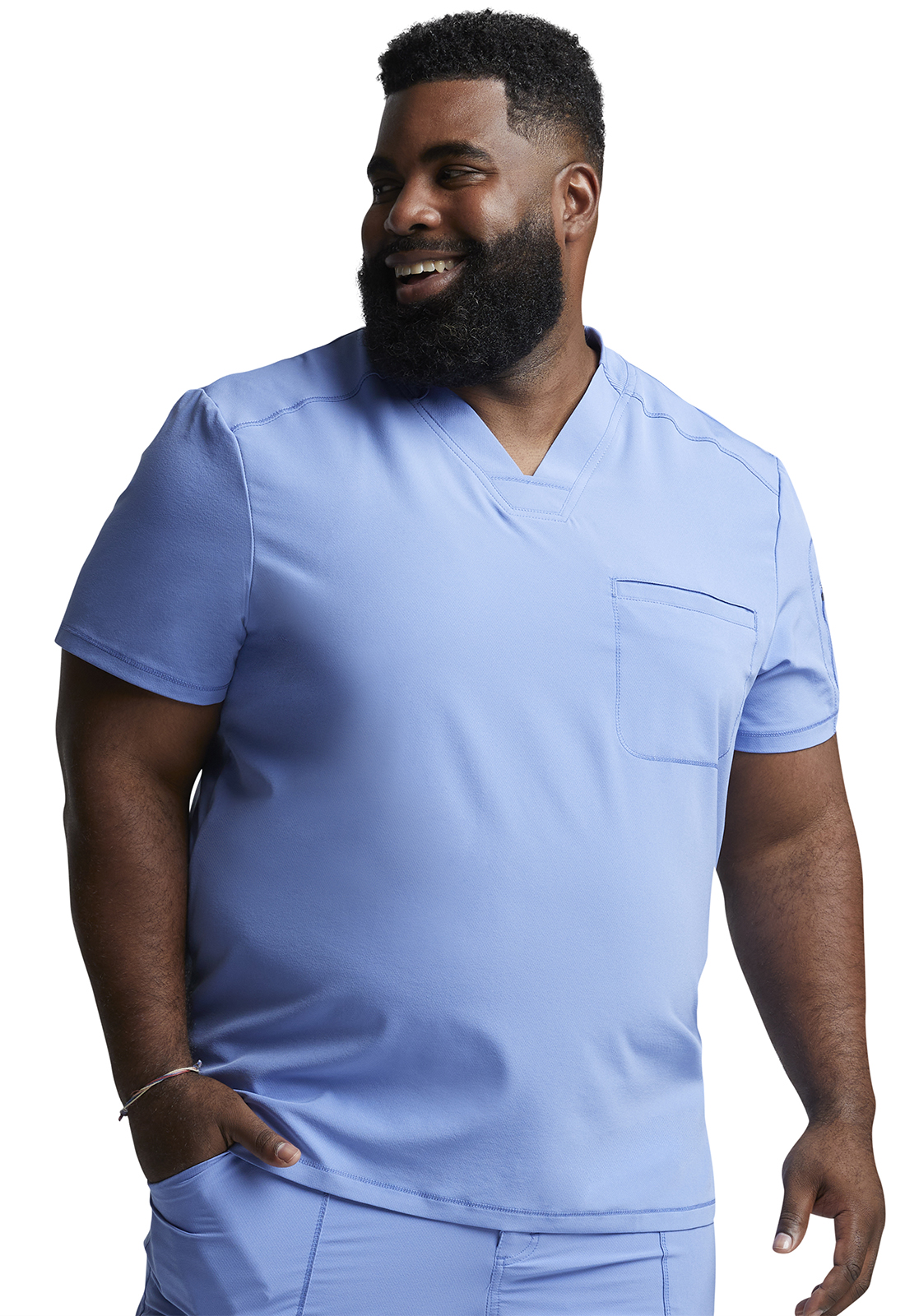 Dickies Dickies Dynamix Mens V Neck Top In Ciel Blue From Dickies Medical