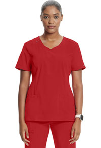 Cherokee Round Neck Top Red (2624A-RED)