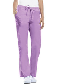 Cherokee Workwear Unisex Natural Rise Drawstring Pant Vibrant Orchid (34100A-VBOW)