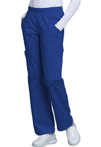 Cherokee Workwear Mid Rise Pull-On Cargo Pant Galaxy Blue (4005-GABW)