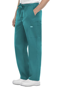 Cherokee Workwear Men's Fly Front Cargo Pant Teal Blue (4243-TLBW)