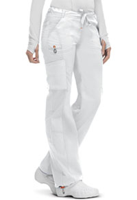Code Happy Low Rise Straight Leg Drawstring Pant White (46000A-WHCH)
