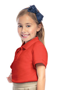 Classroom Youth Unisex Short Sleeve Pique Polo (58322-ORG) (58322-ORG)