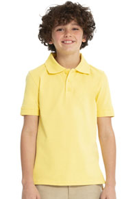 Real School Uniforms Short Sleeve Pique Polo Yellow (68110-RYEL)