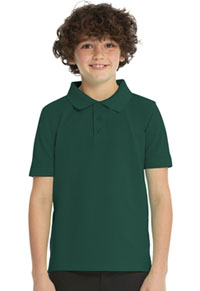 Real School Uniforms Short Sleeve Pique Polo Hunter Green (68112-RHUN)