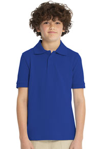 Real School Uniforms Short Sleeve Pique Polo Royal Blue (68112-RROY)