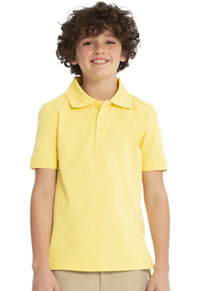 Real School Uniforms Short Sleeve Pique Polo Yellow (68112-RYEL)
