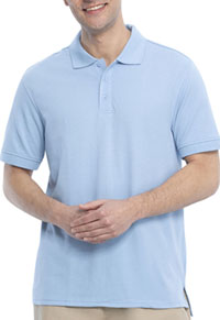Real School Uniforms Short Sleeve Pique Polo Light Blue (68114-RLTB)