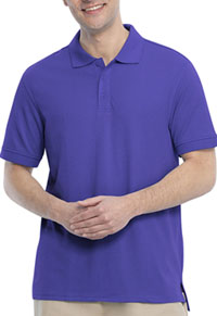 Real School Uniforms Short Sleeve Pique Polo Purple (68114-RPUR)