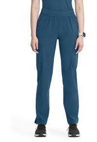 Cherokee Mid Rise Tapered Leg Pull-on Pant Caribbean Blue (CK065A-CAPS)