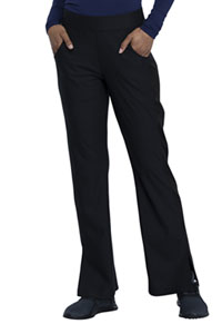 Cherokee Mid Rise Moderate Flare Leg Pull-on Pant Black (CK091-BLK)
