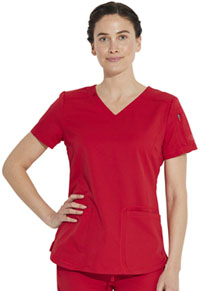 Dickies V-Neck Top Red (DK730-RED)
