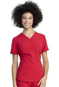 Dickies V-Neck Top Red (DK790-RED)