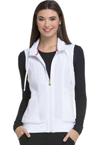 Heartsoul Zip Front Vest White (HS500-WHIH)