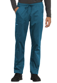 Cherokee Workwear Unisex Tapered Leg Drawstring Pant Caribbean Blue (WW020-CAR)