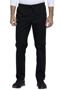 Cherokee Workwear Unisex Pocketless Drawstring Pant Black (WW125-BLK)