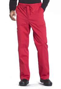 Cherokee Workwear Men's Tapered Leg Fly Front Cargo Pant Red (WW190-RED)