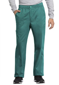 Cherokee Workwear Men's Mid Rise Straight Leg Zip Fly Pant Teal Blue (WW250AB-TLB)
