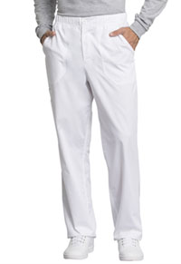 Cherokee Workwear Men's Mid Rise Straight Leg Zip Fly Pant White (WW250AB-WHT)