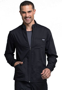 Cherokee Workwear Men's Zip Front Jacket Black (WW320-BLK)