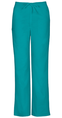 Cherokee Workwear Unisex Natural Rise Drawstring Pant Teal Blue (34100A-TLBW)