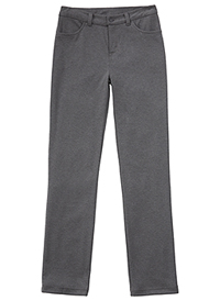 Classroom Uniforms Juniors Ponte Tapered Leg Pant Heather Gray (51144Z-HGRY)