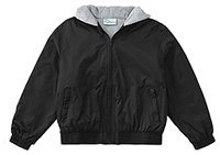 Classroom Uniforms Adult Unisex Zip Front Bomber Jacket Black (53404-BLK)