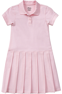 Classroom Uniforms Girls Pique Polo Dress Pink (54121-PINK)