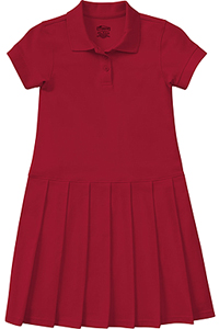 Classroom Uniforms Girls Pique Polo Dress Red (54121-RED)