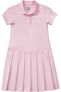 Classroom Uniforms Girls Pique Polo Dress Pink (54122-PINK)