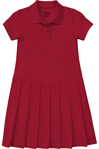 Classroom Uniforms Girls Pique Polo Dress Red (54122-RED)