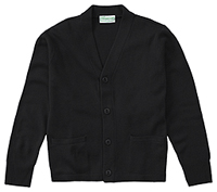 Classroom Youth Unisex Cardigan Sweater (56432-BLK) (56432-BLK)