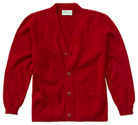 Classroom Youth Unisex Cardigan Sweater (56432-RED) (56432-RED)