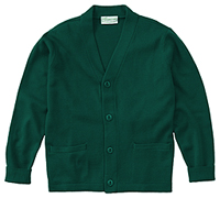 Classroom Uniforms Adult Unisex Cardigan Sweater Hunter Green (56434-HUN)