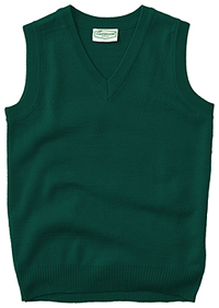 Classroom Uniforms Youth Unisex V- Neck Sweater Vest Hunter Green (56912-HUN)