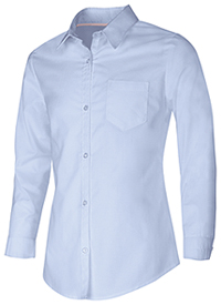 Classroom Uniforms Girls Long Sleeve Oxford Shirt Light Blue (57512-LTB)
