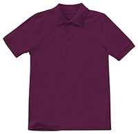 Classroom Youth Unisex Short Sleeve Pique Polo (58322-WINE) (58322-WINE)