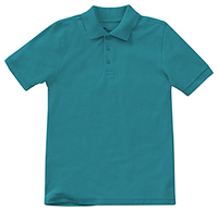 Classroom Uniforms Adult Unisex Short Sleeve Pique Polo Teal Blue (58324-TEAL)