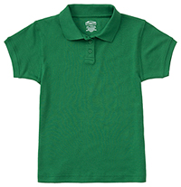 Classroom Uniforms Junior SS Fitted Interlock Polo SS Kelly Green (58584-SSKG)