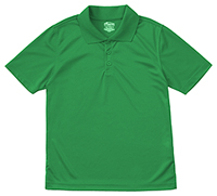Classroom Uniforms Adult Unisex Moisture-Wicking Polo Shirt SS Kelly Green (58604-SSKG)