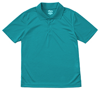 Classroom Uniforms Adult Unisex Moisture-Wicking Polo Shirt Teal Blue (58604-TEAL)