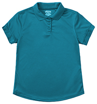 Classroom Uniforms Junior S/S Polo Moisture Wicking Teal Blue (58634-TEAL)