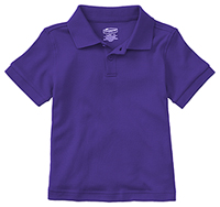 Classroom Uniforms Preschool Unisex SS Interlock Polo Dark Purple (58830-DKPR)