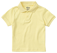 Classroom Uniforms Preschool Unisex SS Interlock Polo Yellow (58830-YEL)