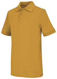 Classroom Uniforms Youth Unisex Short Sleeve Interlock Polo Gold (58912-GOLD)